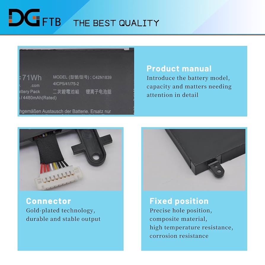 ZenBook15UX534FAC(ジャンク品)＋C42N1839 互換用 C42N1839 Laptop Battery for ASUS ZenBook 15 UX534 UX534F